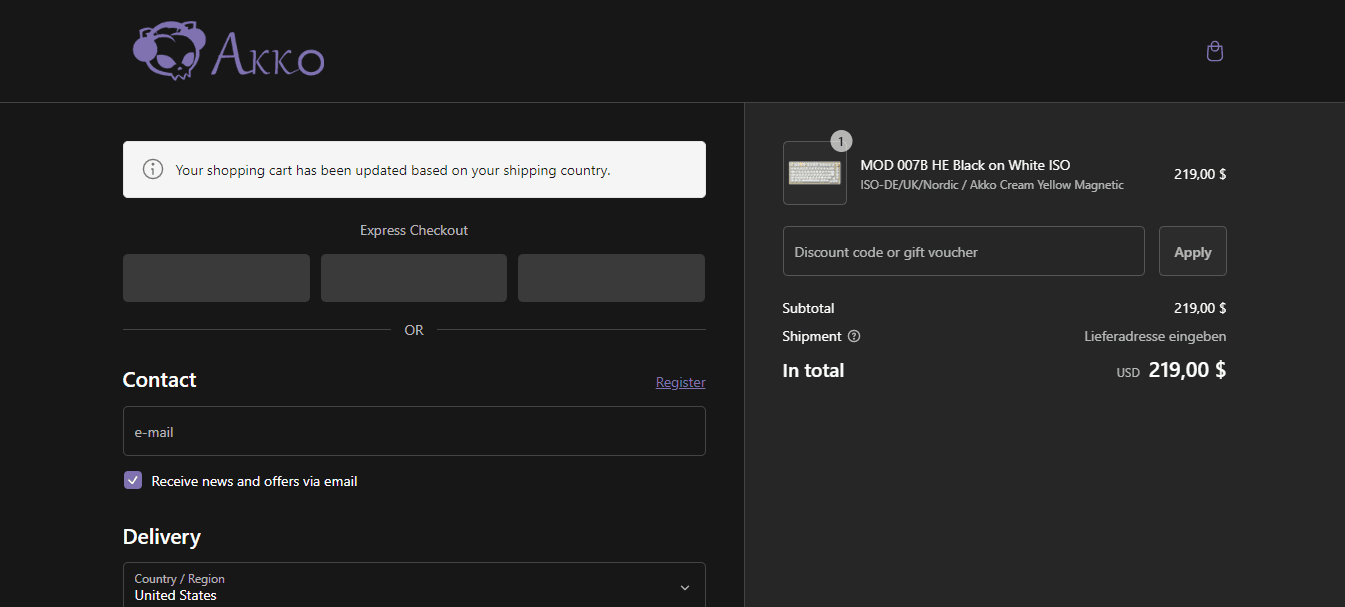 How to apply Akkogear coupon code